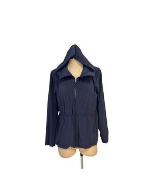 Lululemon Rare Belle Hooded Navy Blue Jacket Size 8